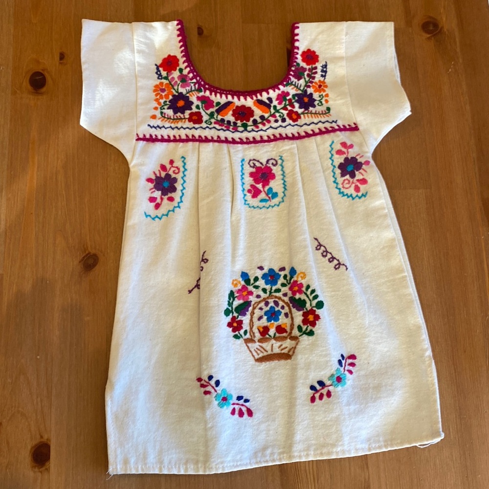 Ivory Embroidered Dress